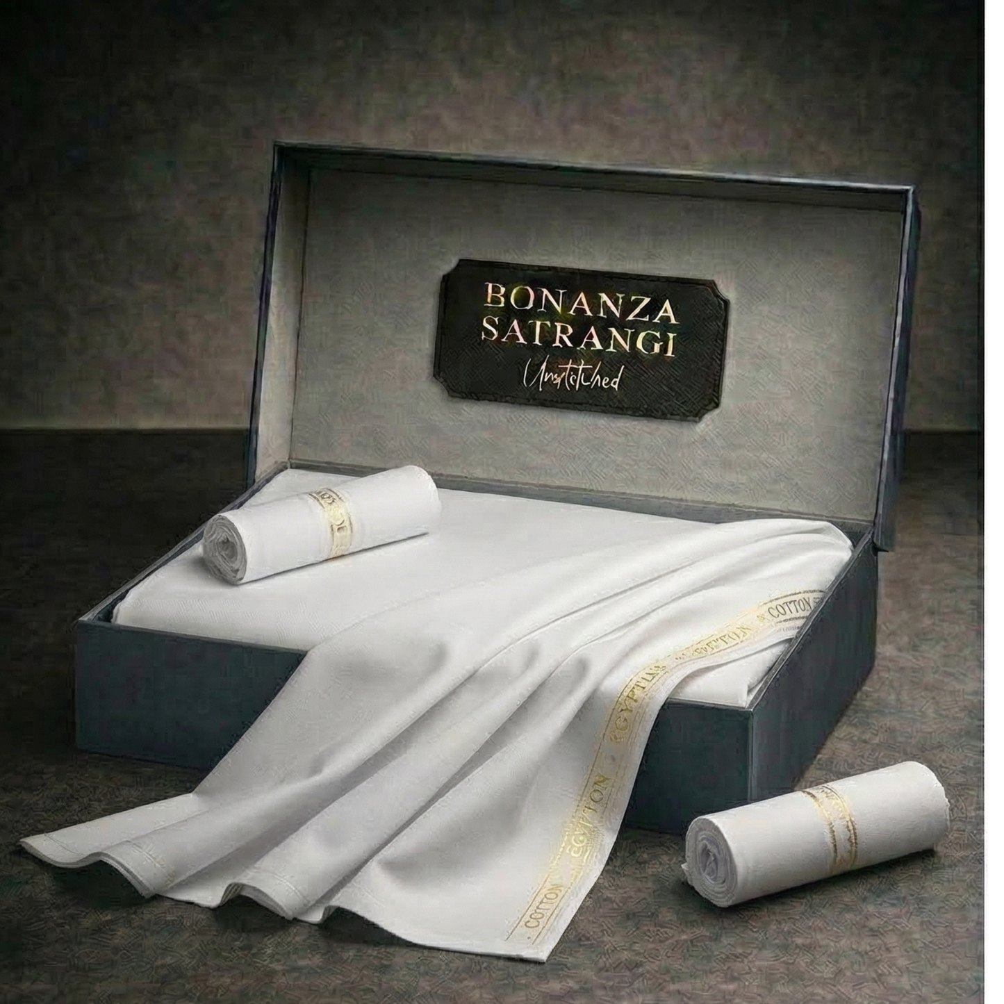 Bonanza Satrangi unstitched men's Cotton Suit | Pure White