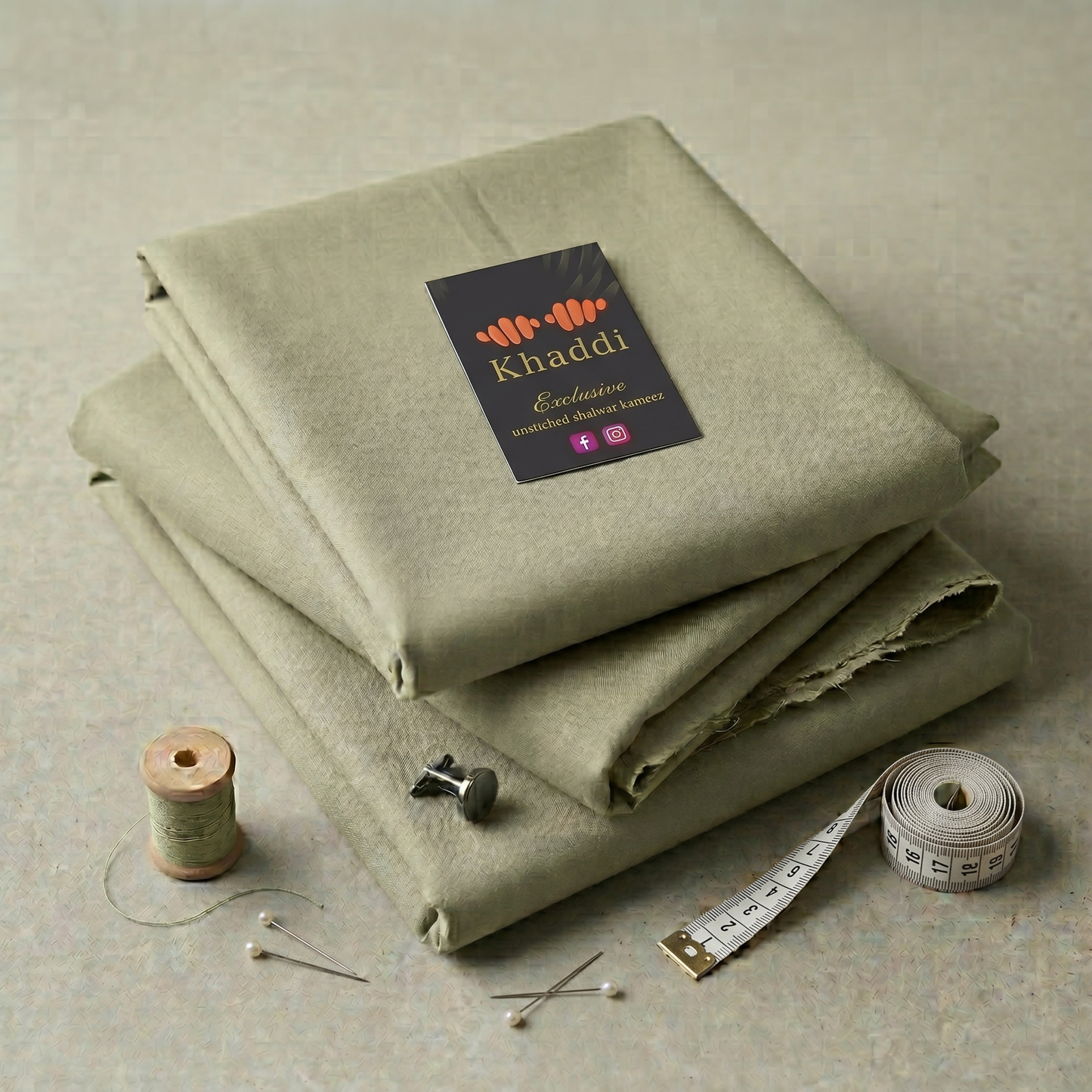 Khaadi Unstitched Plain Suit