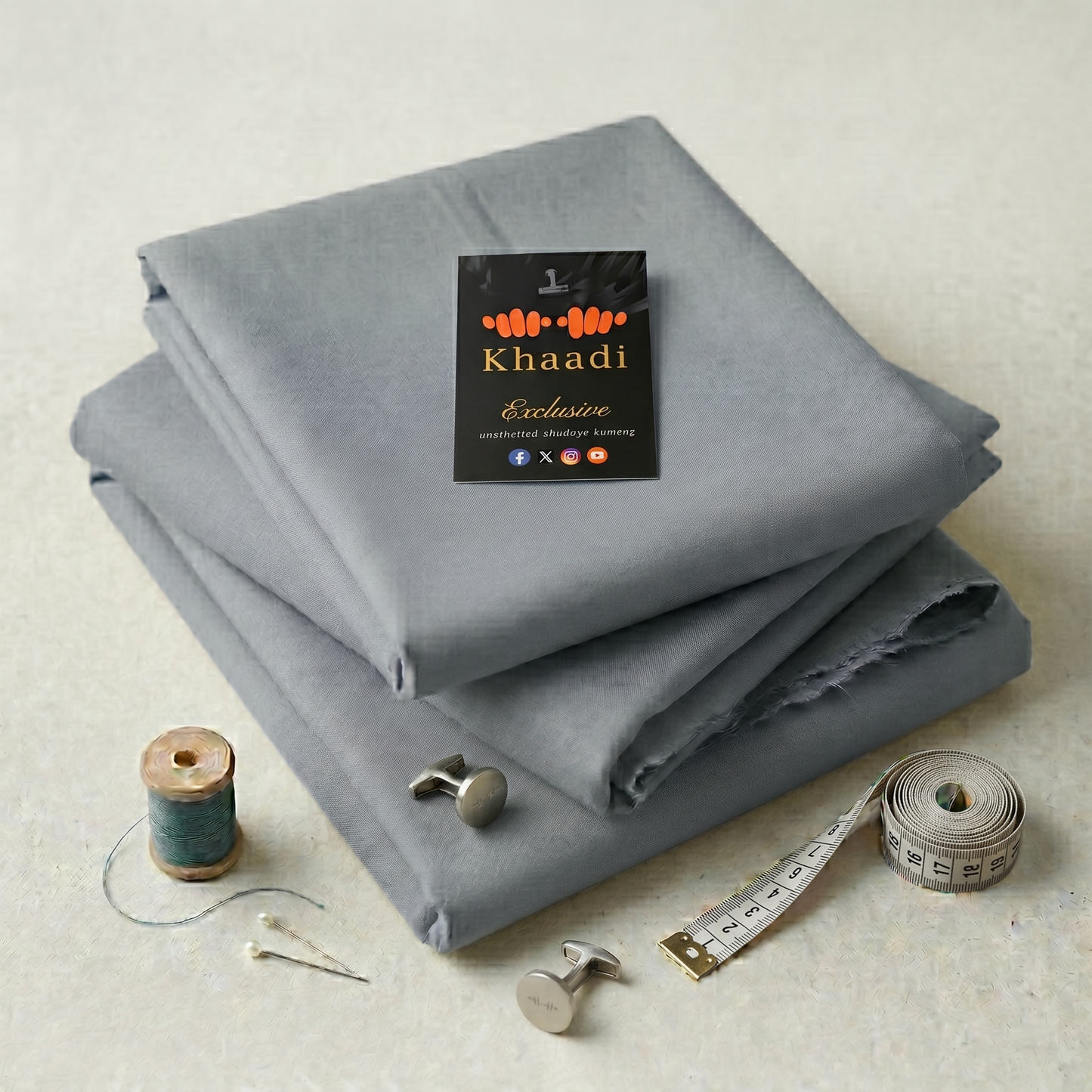 Khaadi Unstitched Plain Suit