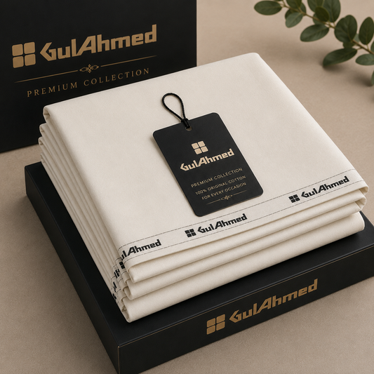 Cotton by Gul Ahmed – Premium Plain Cotton Fabric