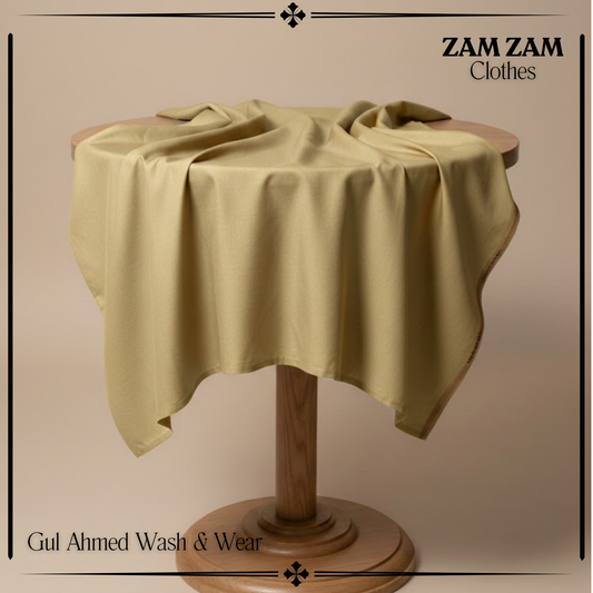 Gul Ahmad Wash & Wear Light Brown