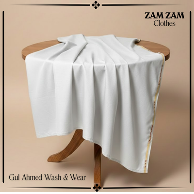 Gul Ahmad Wash & Wear Off White